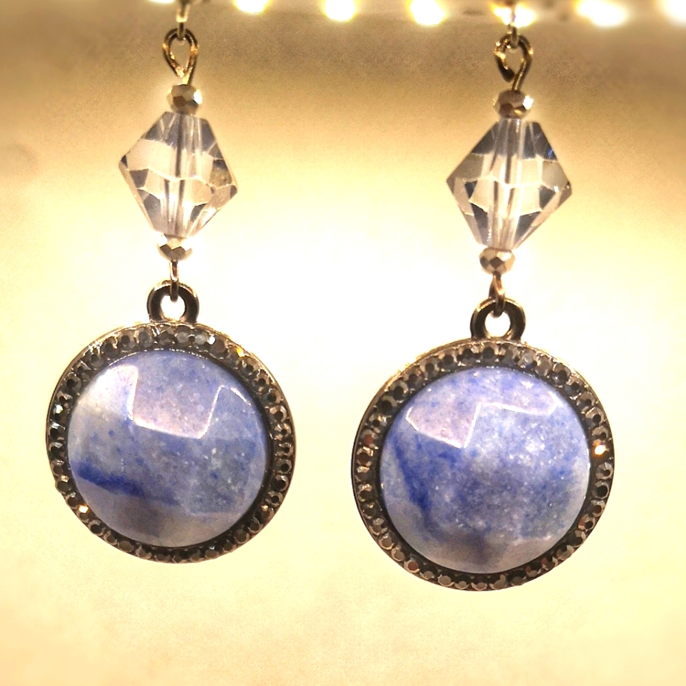 Blue Jasper drop earrings